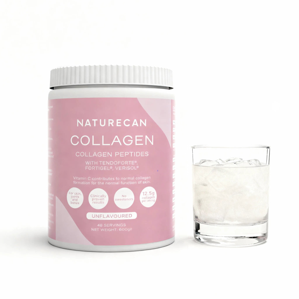Collagen with glass