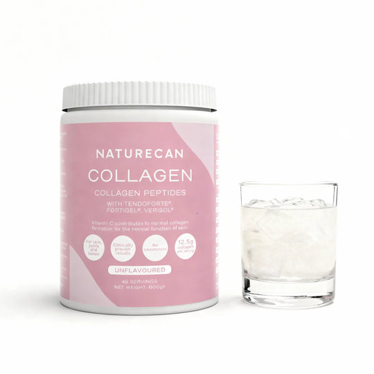 Collagen with glass