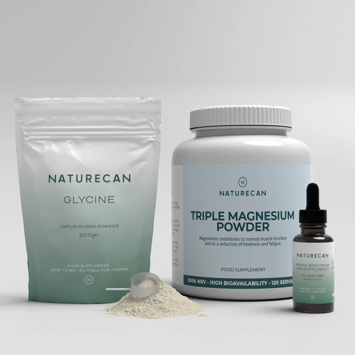 sleep bundle with glycine and magnesium powder